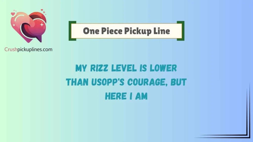 Funny One Piece Pickup Lines for Anime Fans