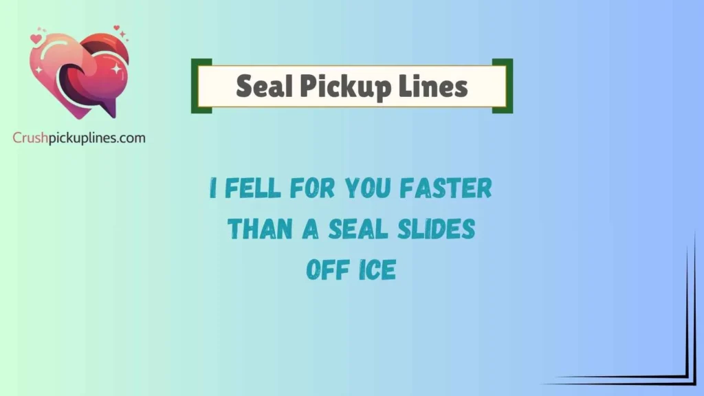 Funny Seal Pickup Lines