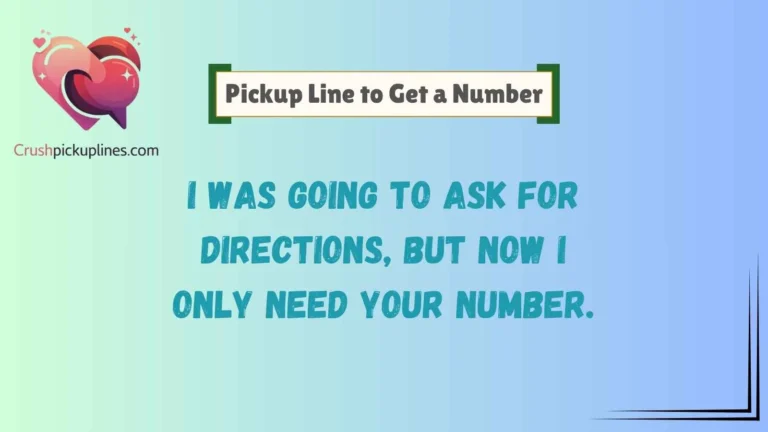Pickup Line to Get a Number